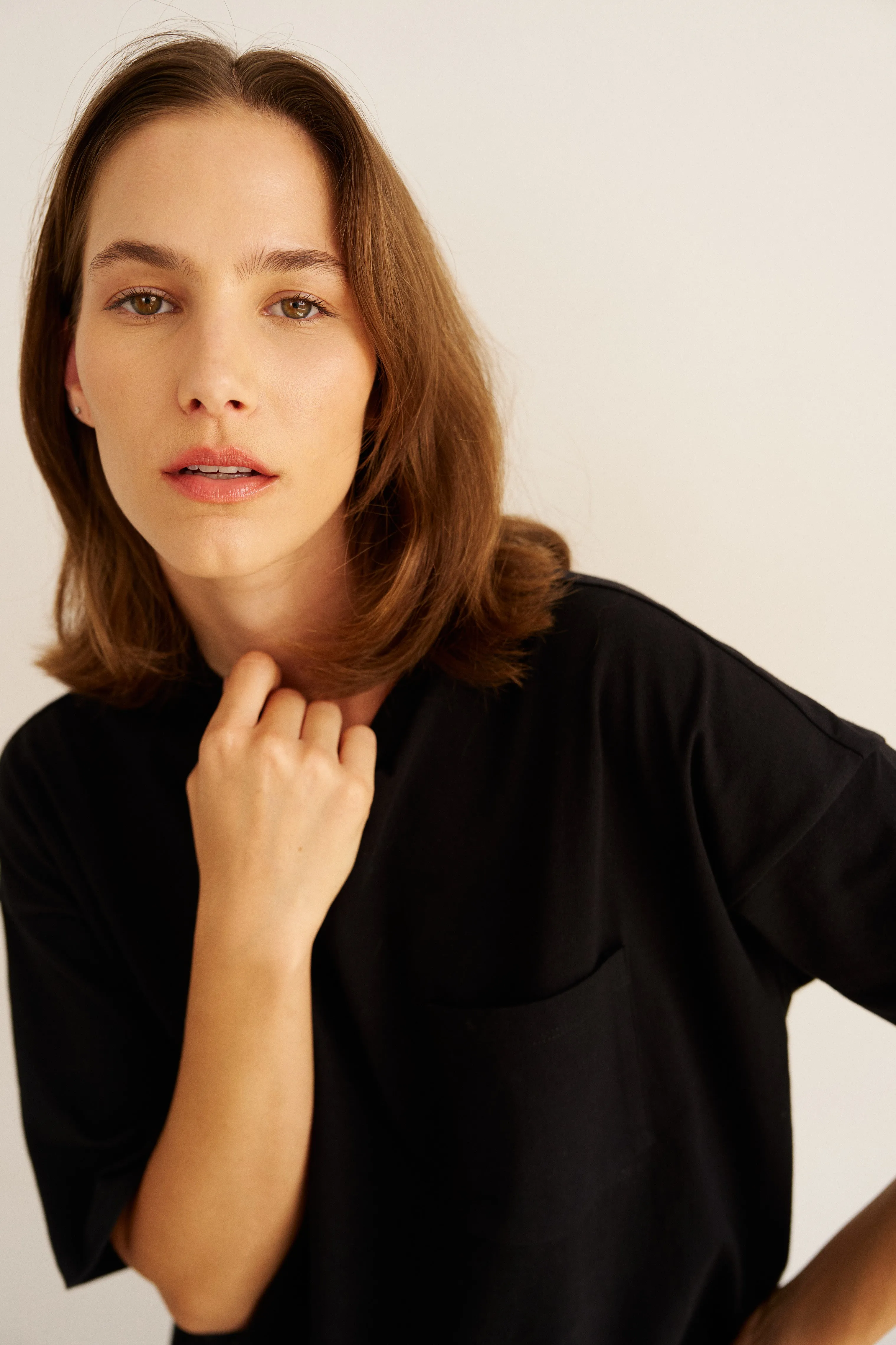 The Draped Tee in Black sold by Jamie Haller product image thumbnail 4