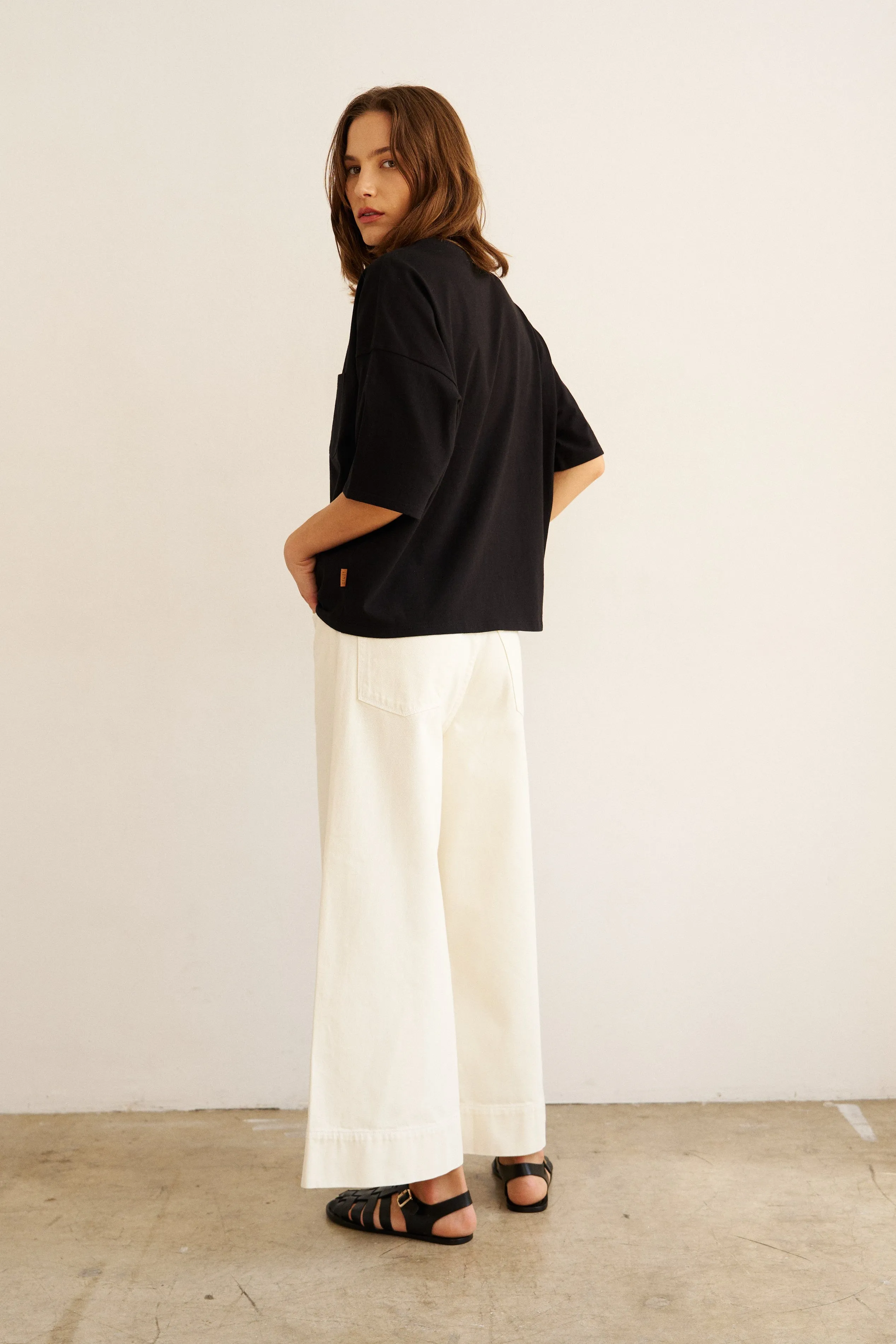 The Draped Tee in Black sold by Jamie Haller product image thumbnail 5