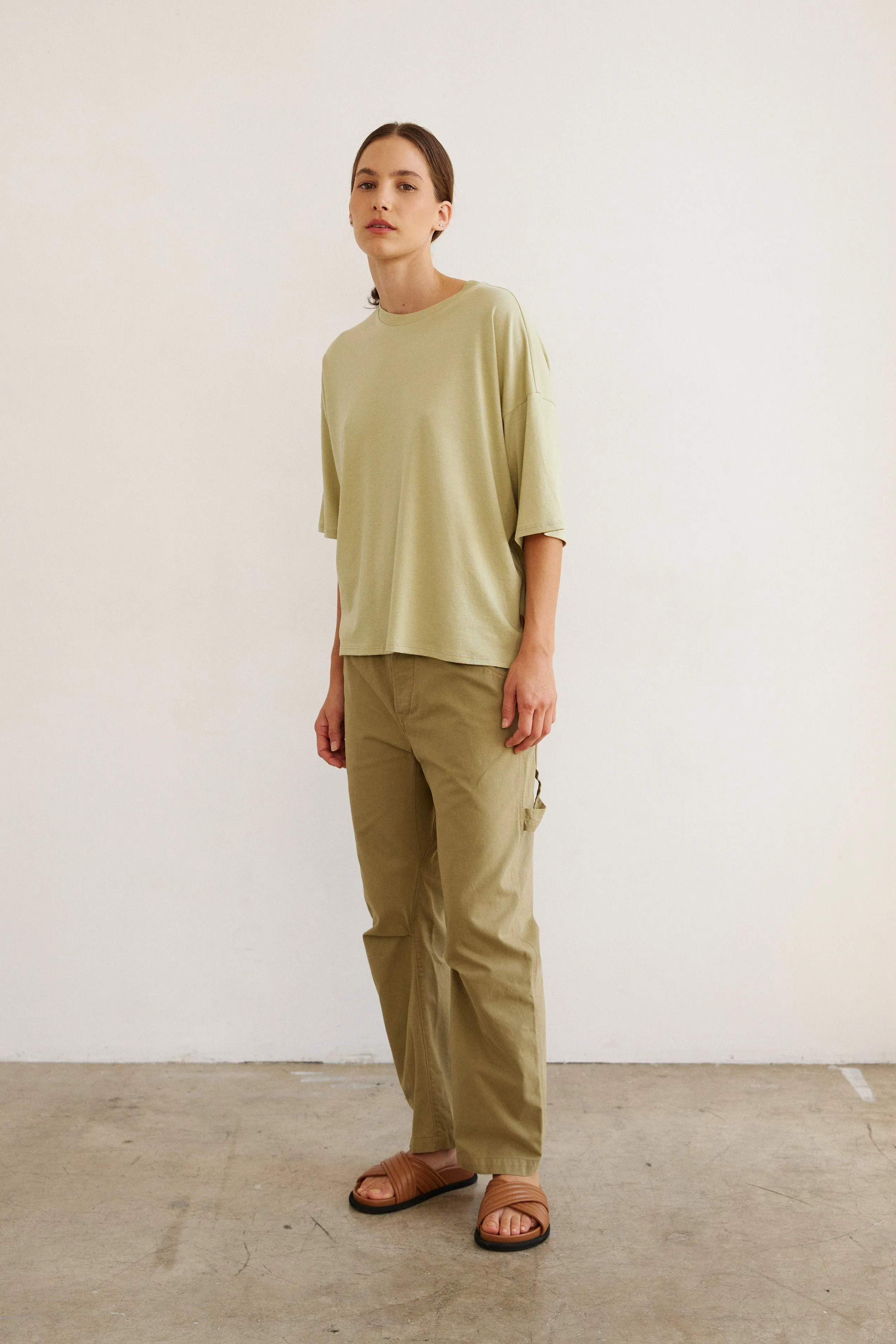 The Draped Tee in Pistachio sold by Jamie Haller product image thumbnail 5