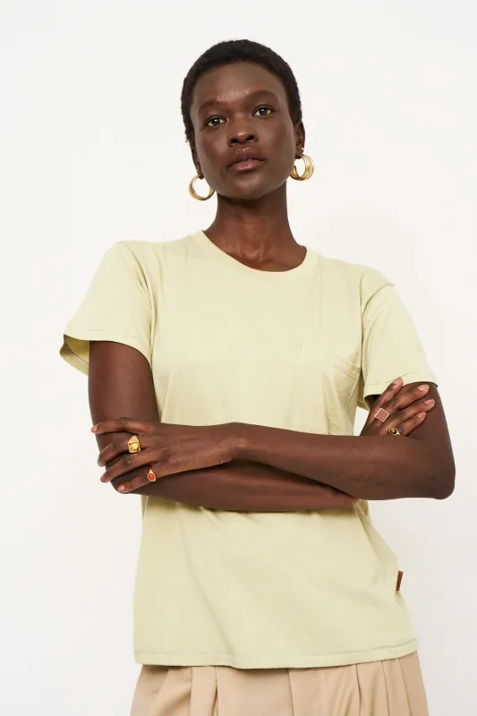 The Pocket Tee in Pistachio made by Jamie Haller