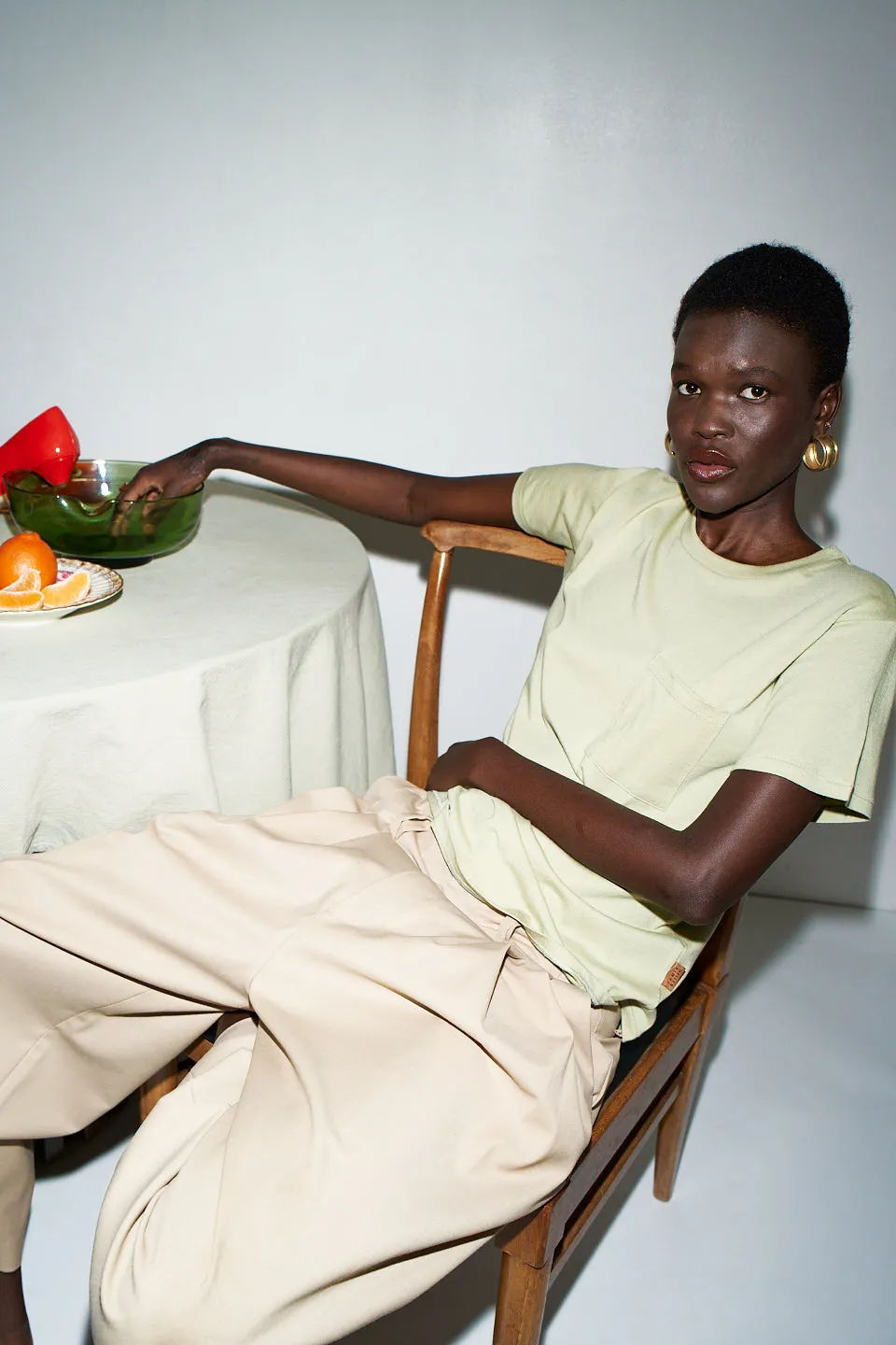 The Pocket Tee in Pistachio sold by Jamie Haller product image thumbnail 5