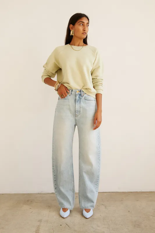 The Fan Jean in Light Stone made by Jamie Haller