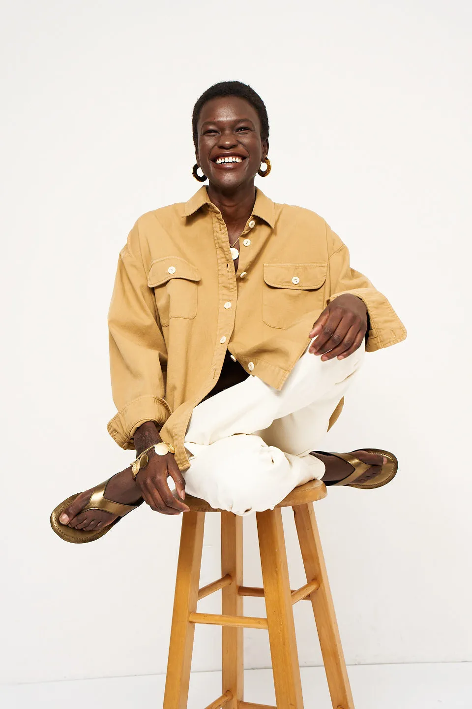 The Big Shirt in Tan sold by Jamie Haller product image thumbnail 2