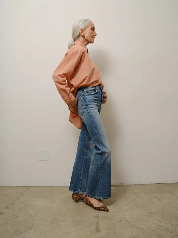 The Petite Crease Jean in Rustler made by Jamie Haller