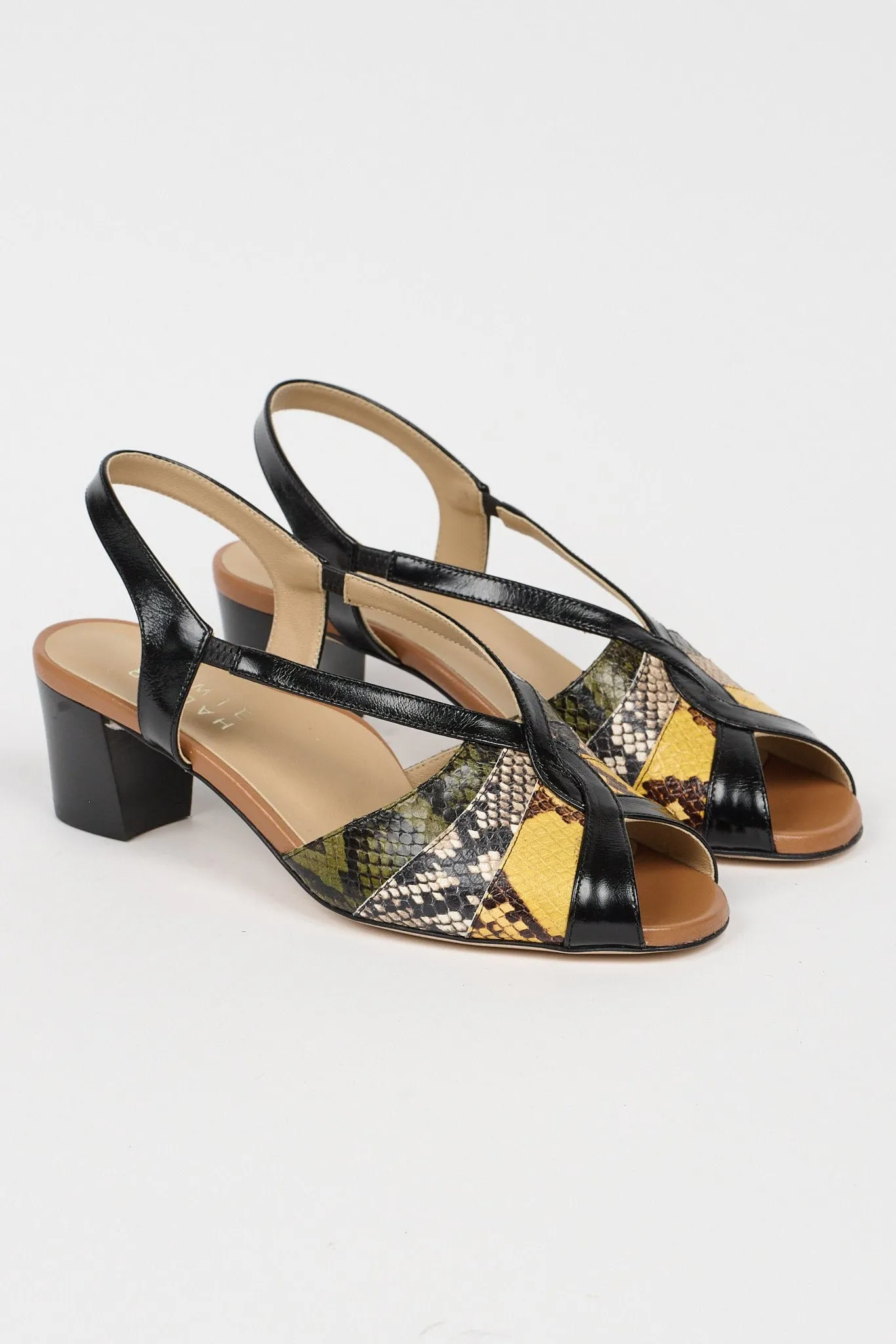 The Archive Heel in Citrus Snake sold by Jamie Haller product image thumbnail 3