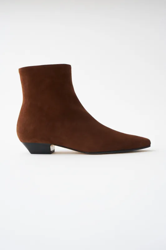 The Lennon Boot in Chocolate Suede made by Jamie Haller