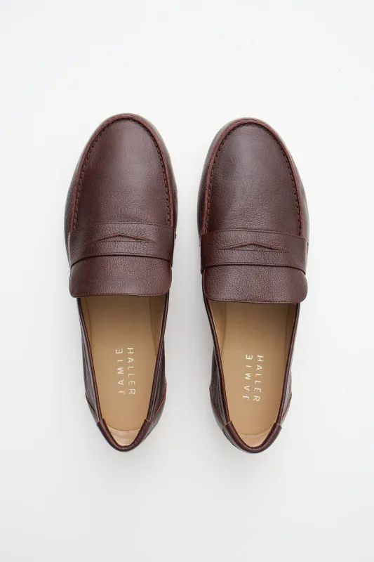 The Men's Penny Loafer in Oxblood made by Jamie Haller