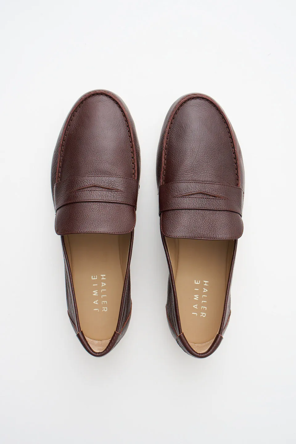 The Men's Penny Loafer in Oxblood sold by Jamie Haller