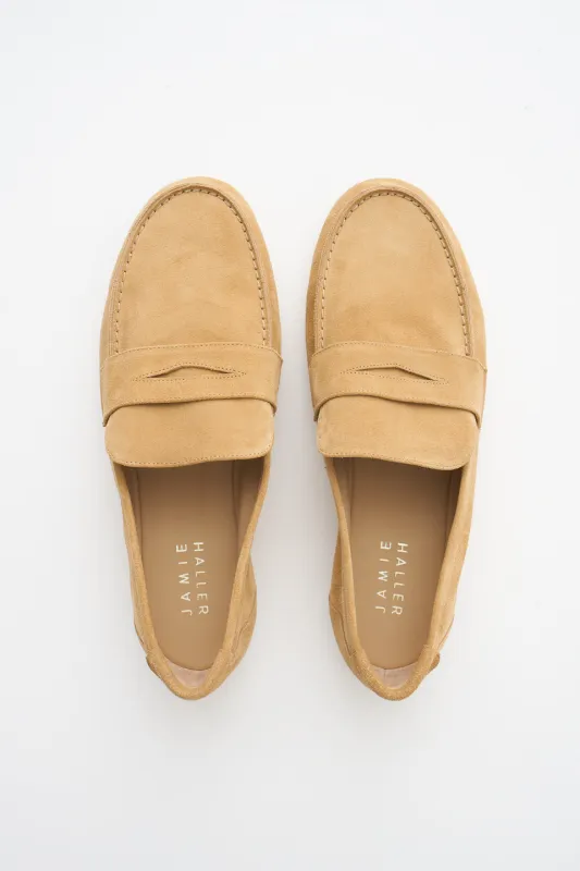 The Men's Penny Loafer in Ambra made by Jamie Haller
