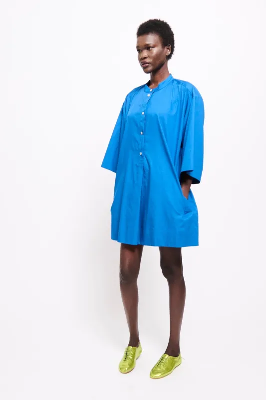 The Caftan Mini Dress in Royal Blue made by Jamie Haller