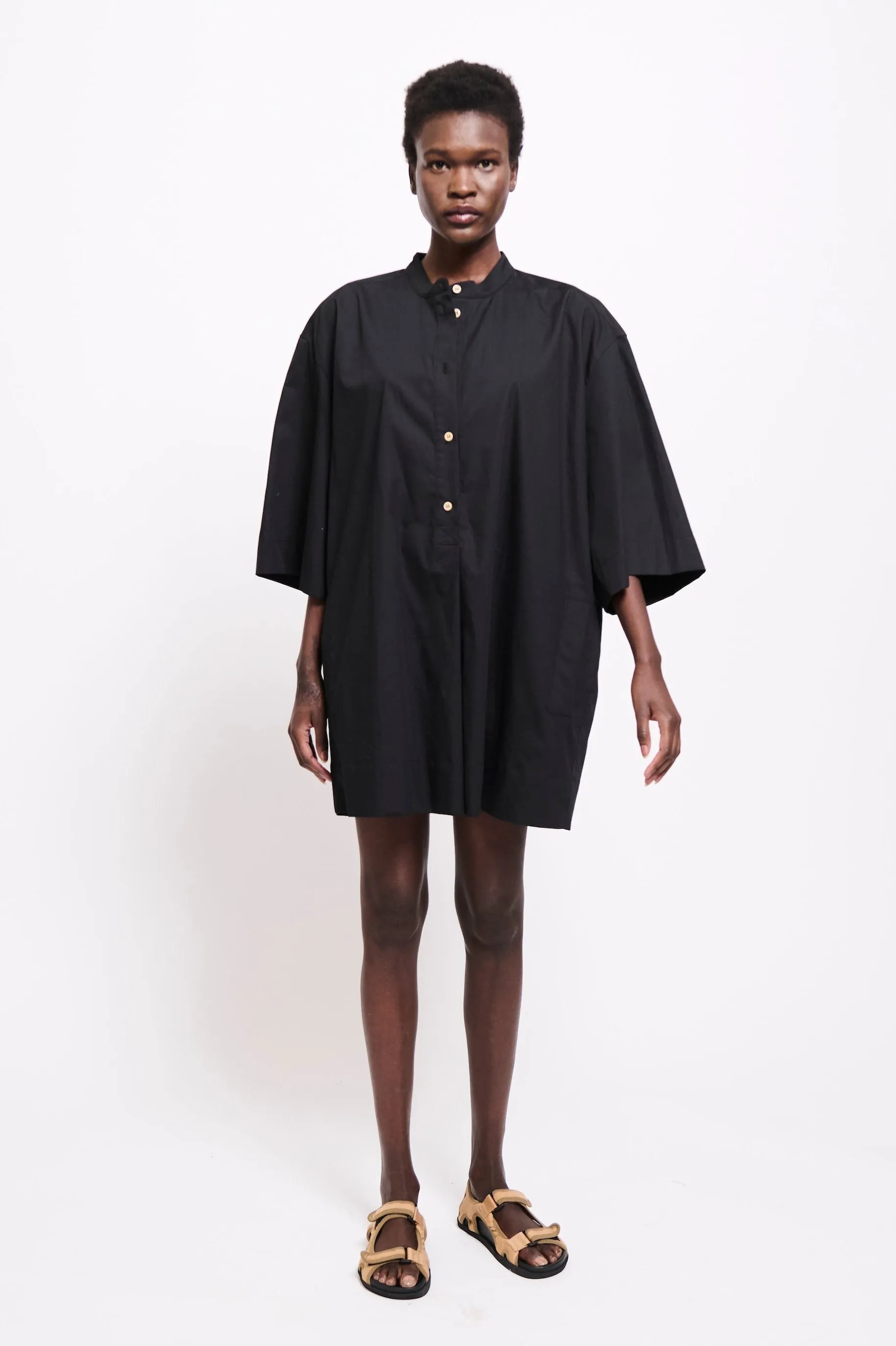 The Caftan Mini Dress in Black sold by Jamie Haller product image thumbnail 3