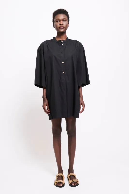 The Caftan Mini Dress in Black made by Jamie Haller