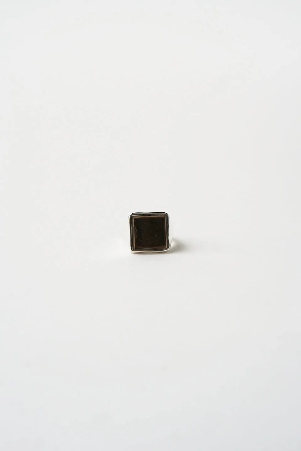 The Nina Flat Signet Ring in Smoky Quartz sold by Jamie Haller product image thumbnail 3