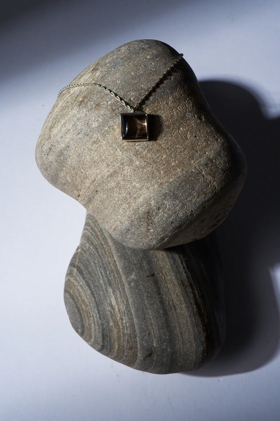 The Gemma Pendant Necklace in Smoky Quartz sold by Jamie Haller