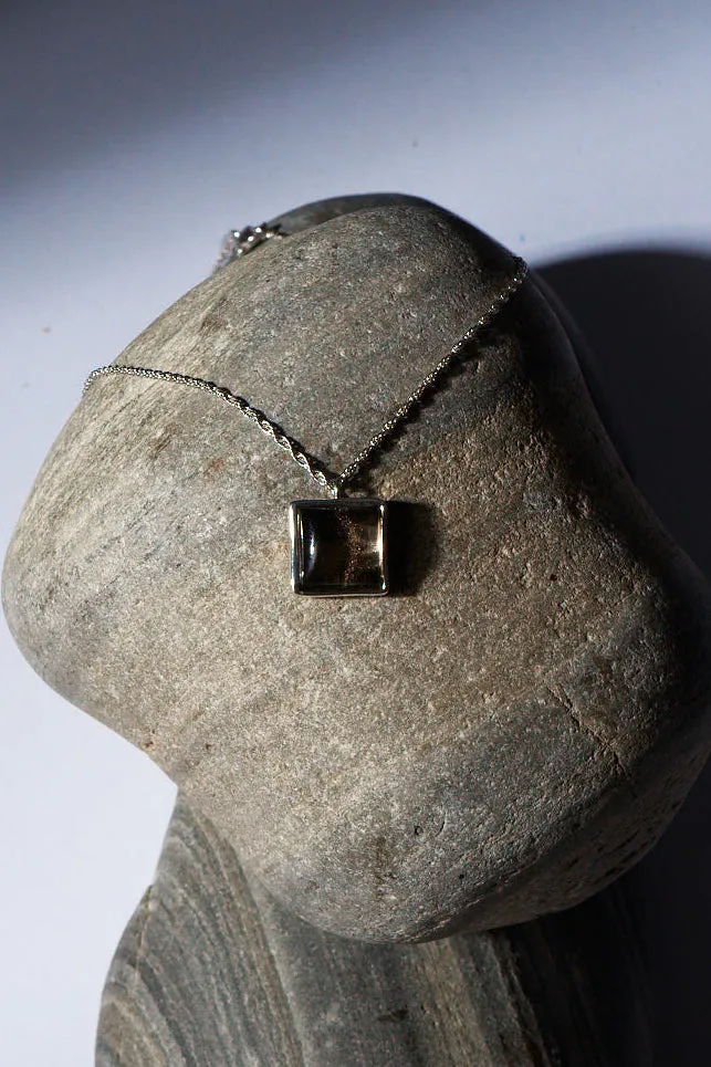 The Gemma Pendant Necklace in Smoky Quartz sold by Jamie Haller product image thumbnail 3