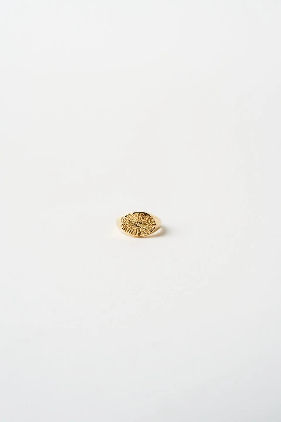The Chaos Sunburst Oval Signet in Gold sold by Jamie Haller product image thumbnail 3
