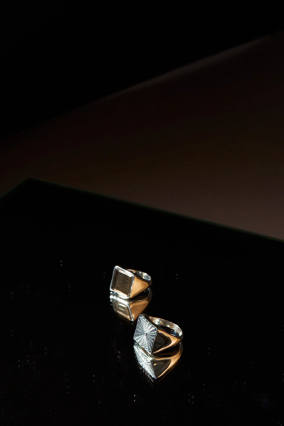 The Chaos Sunburst Square Signet in Sterling Silver sold by Jamie Haller product image thumbnail 5