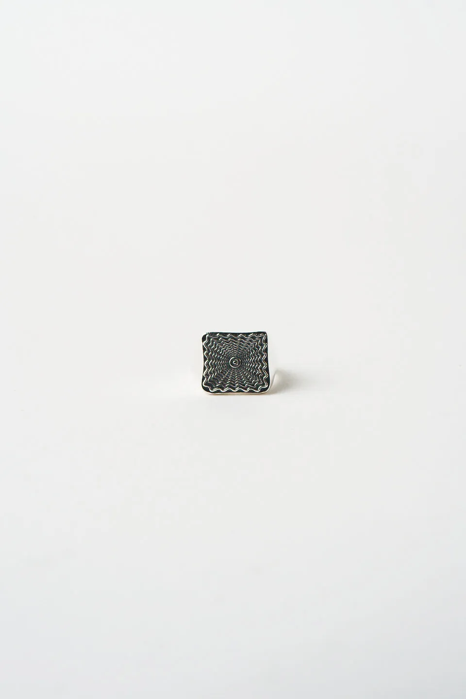The Chaos Sunburst Square Signet in Sterling Silver sold by Jamie Haller