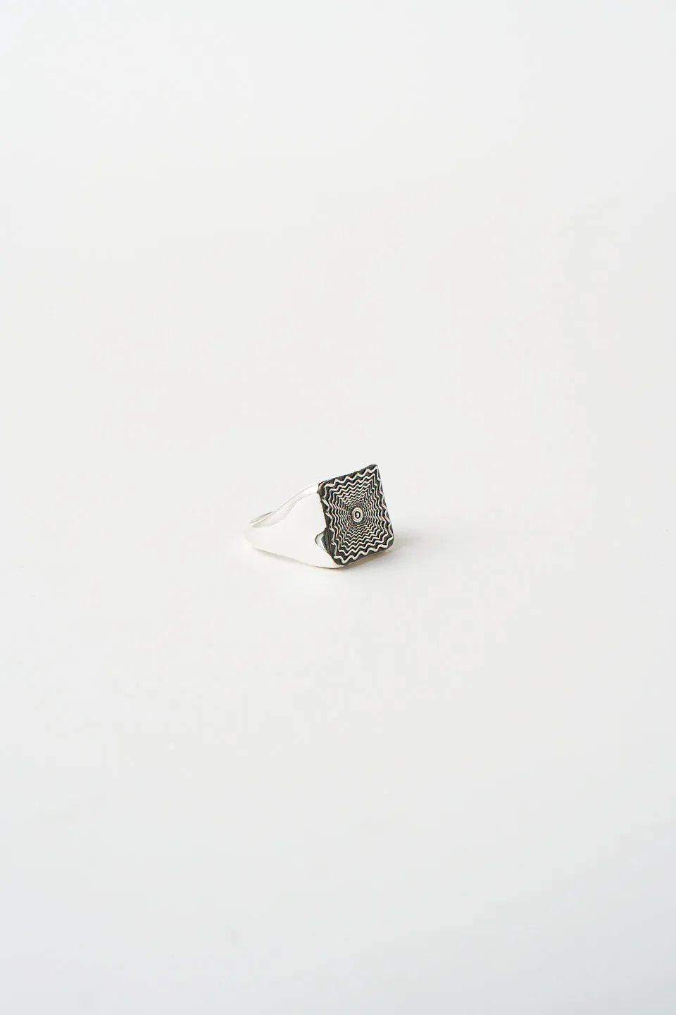 The Chaos Sunburst Square Signet in Sterling Silver sold by Jamie Haller product image thumbnail 4