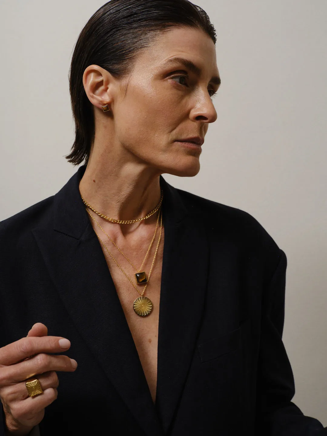 The Chaos Sunburst Necklace in Gold sold by Jamie Haller product image thumbnail 2