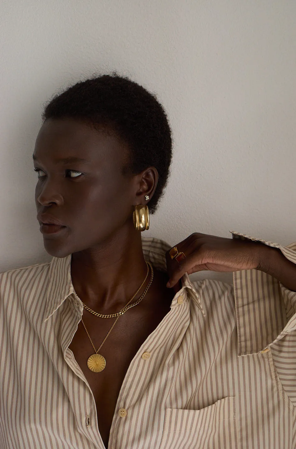 The Chaos Sunburst Necklace in Gold sold by Jamie Haller product image thumbnail 4