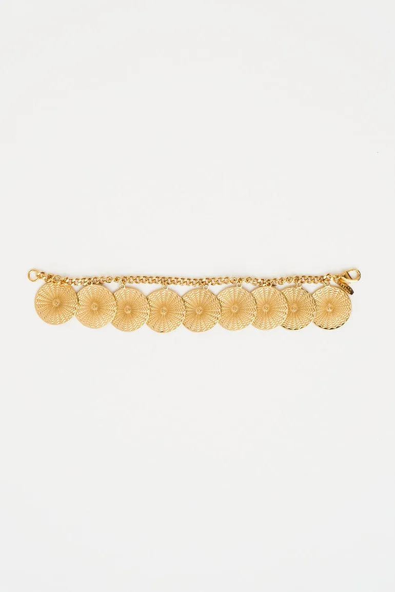 The Chaos Sunburst Charm Bracelet in Gold sold by Jamie Haller product image thumbnail 3