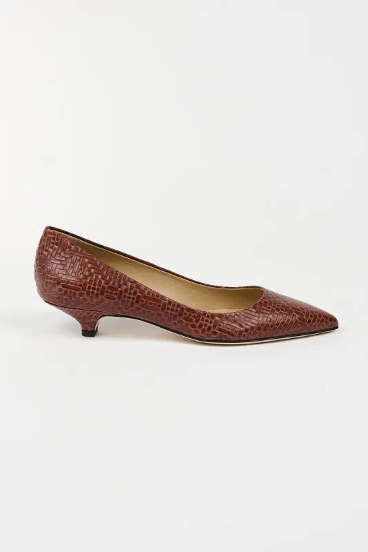 The Kitty Point Heel in Espresso made by Jamie Haller