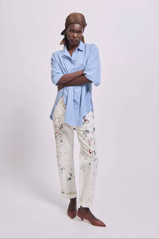 The Elbow Essential Shirt in Sky Blue made by Jamie Haller