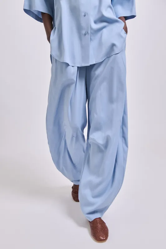 The Silk Arc Pant in Sky Blue made by Jamie Haller
