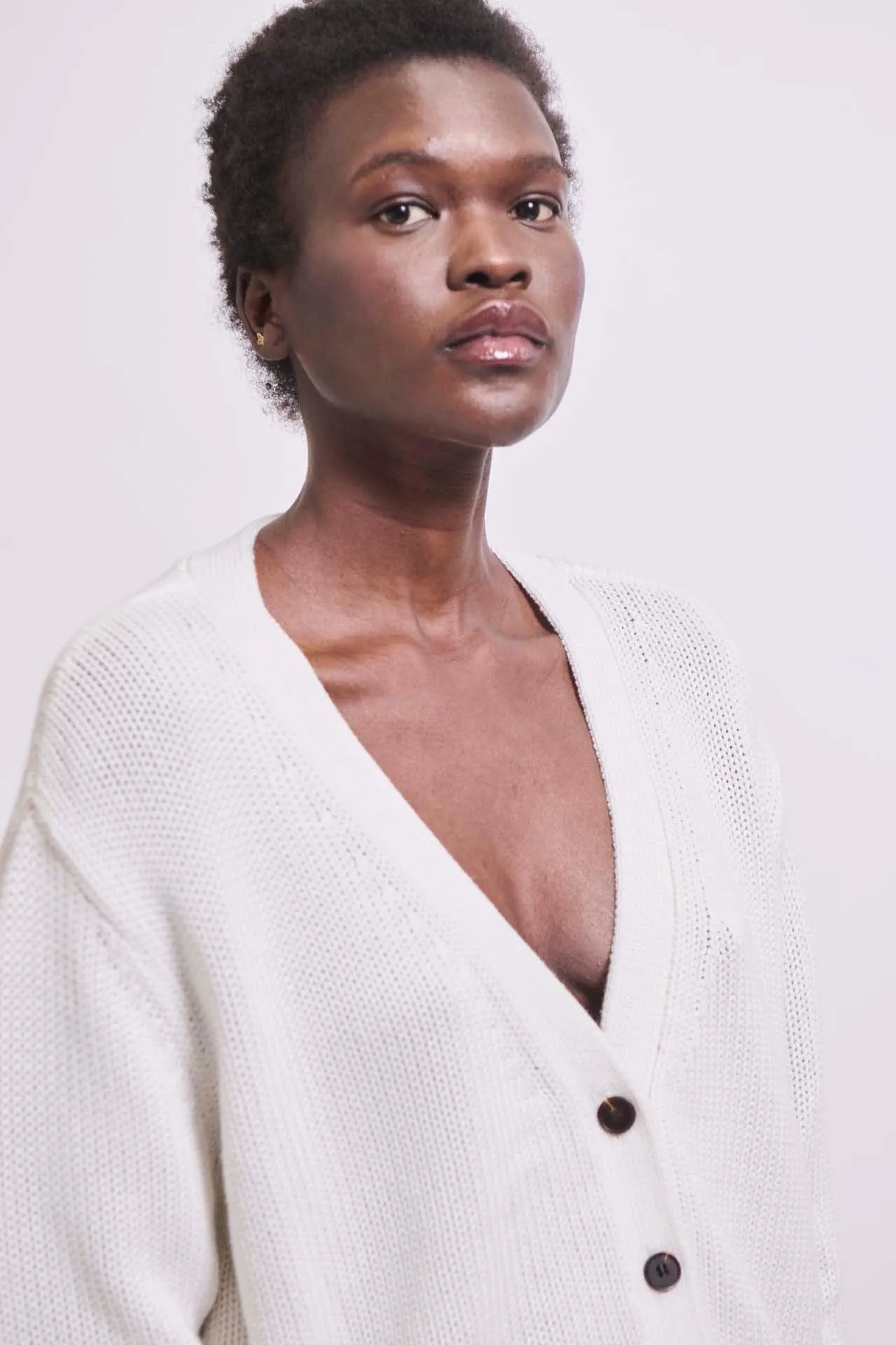 The Welt Pocket Cardigan in White sold by Jamie Haller product image thumbnail 5