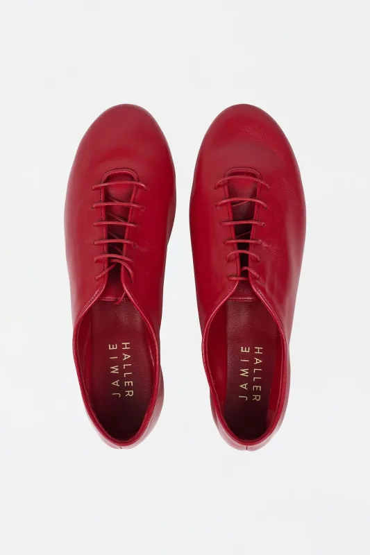 The Jazz Slipper in Red made by Jamie Haller