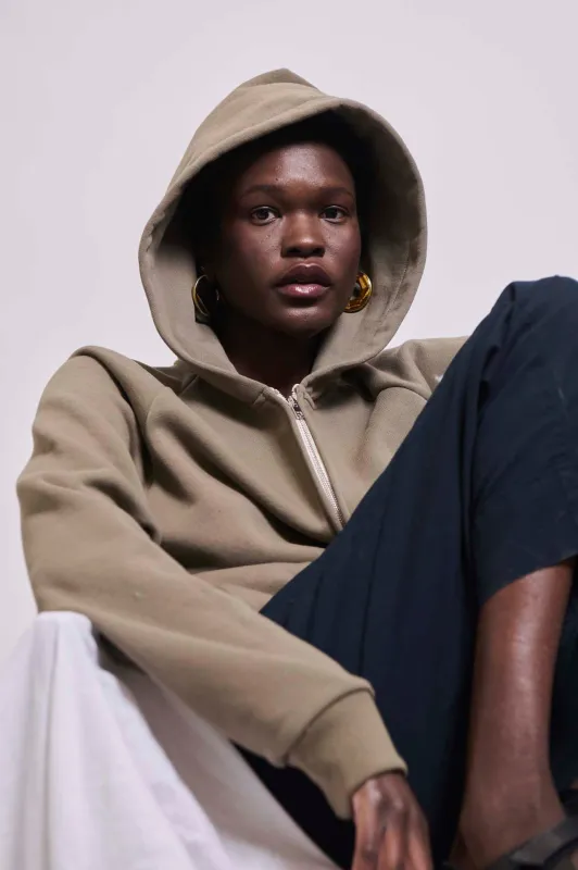 The Bird Hoodie in Loden made by Jamie Haller
