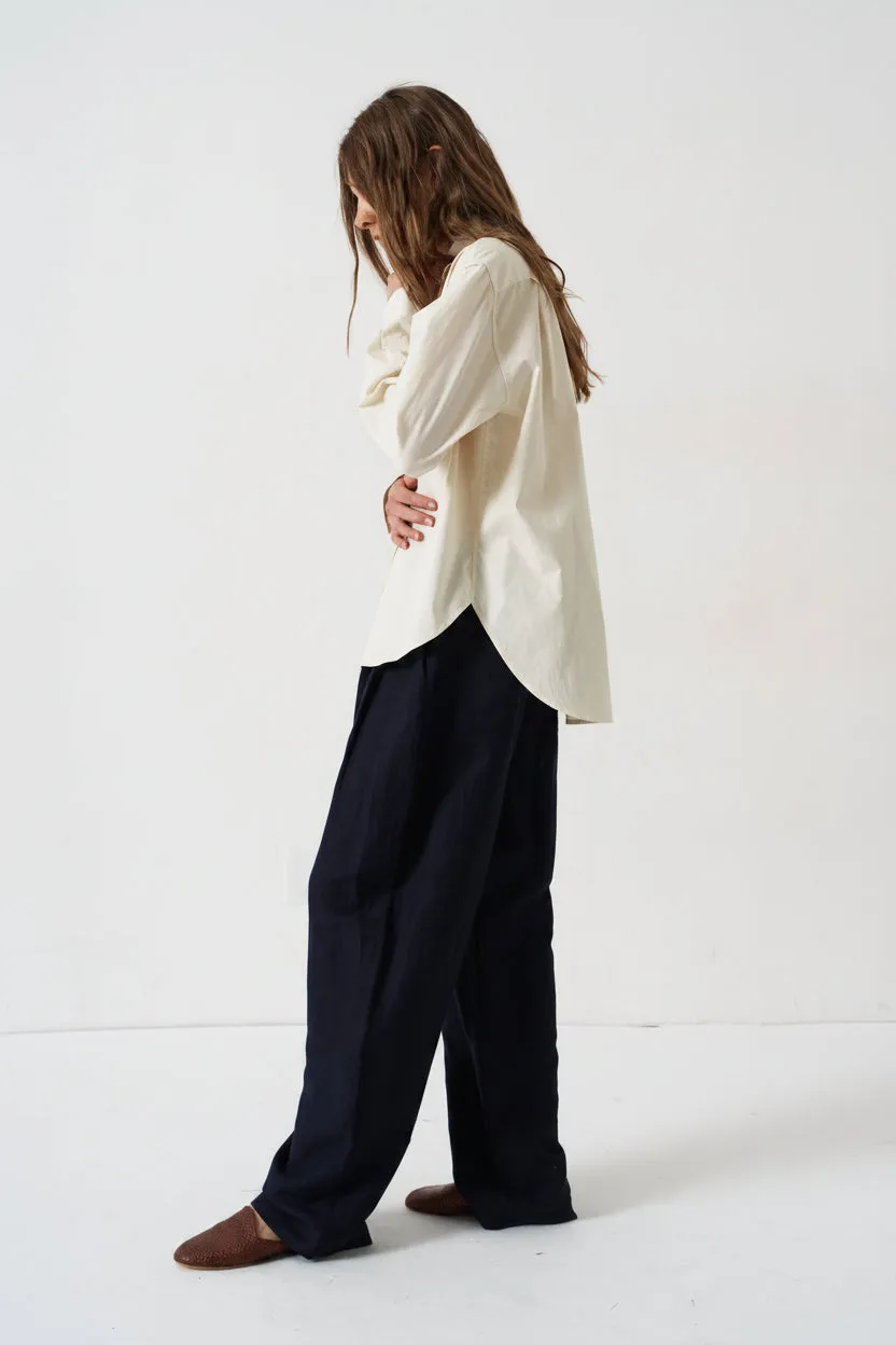 The Tapered Trouser in Navy sold by Jamie Haller product image thumbnail 4