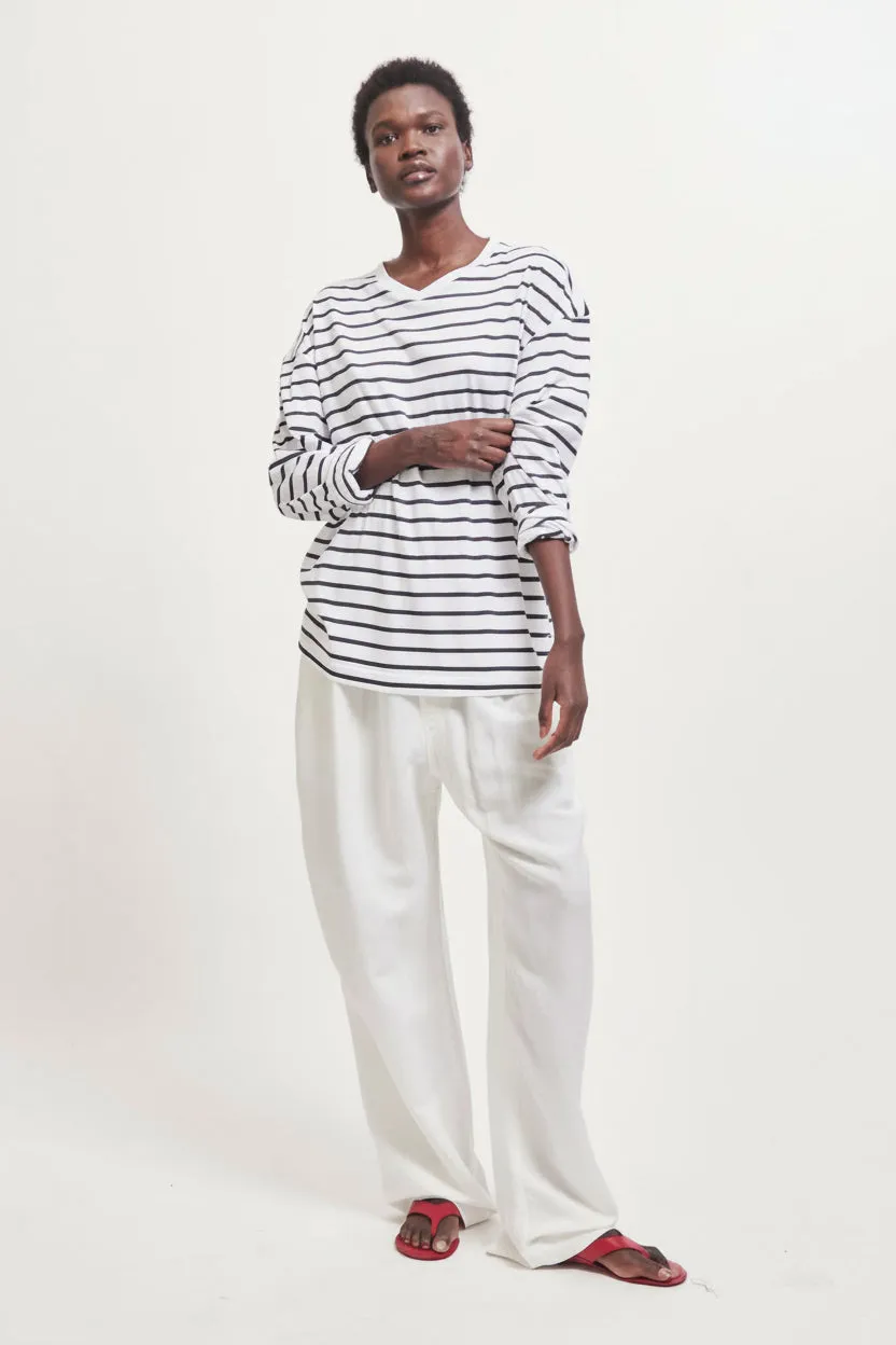 The Tapered Trouser in White sold by Jamie Haller product image thumbnail 5