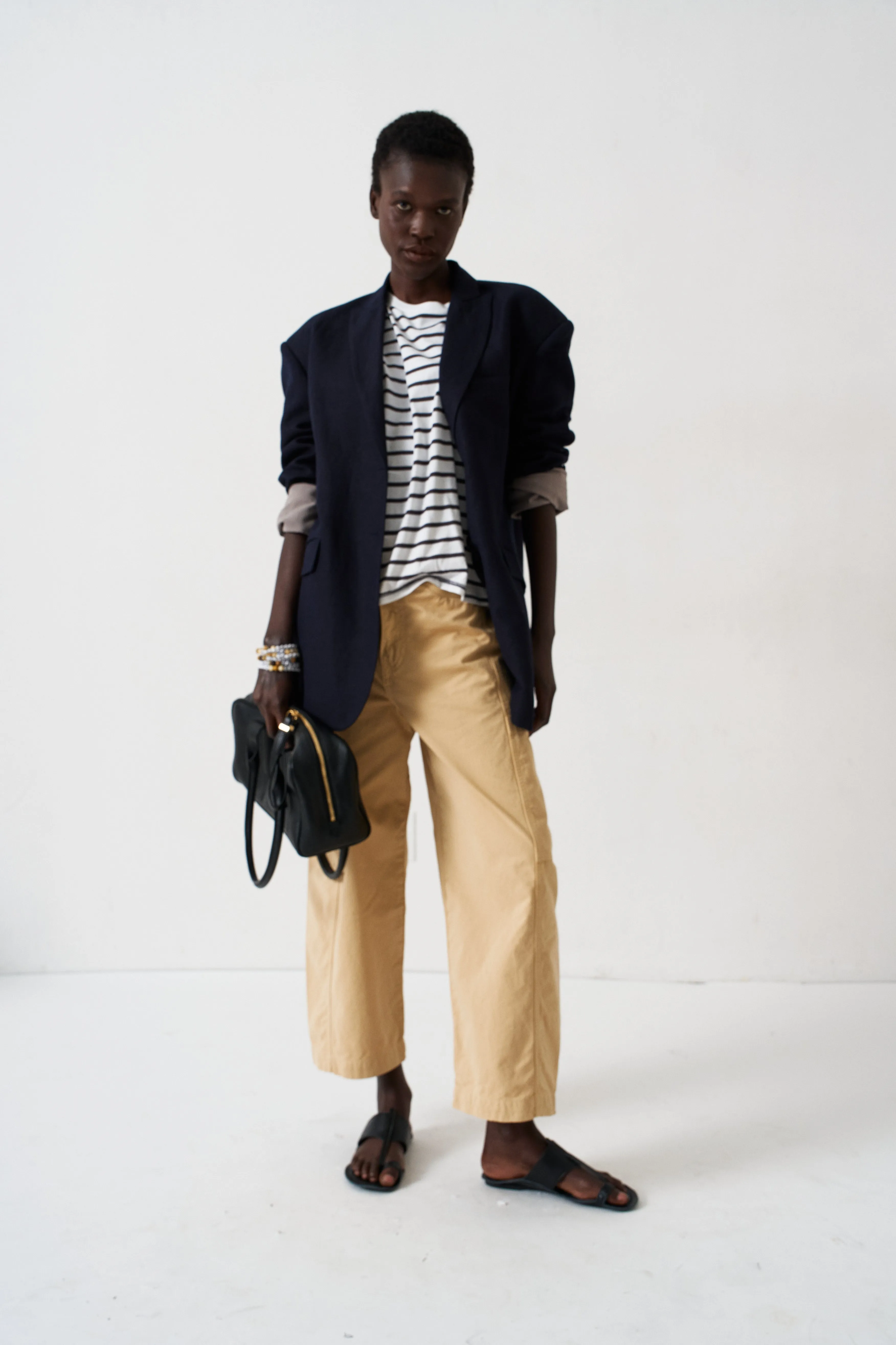 The Linen Oversized Blazer in Navy sold by Jamie Haller product image thumbnail 2