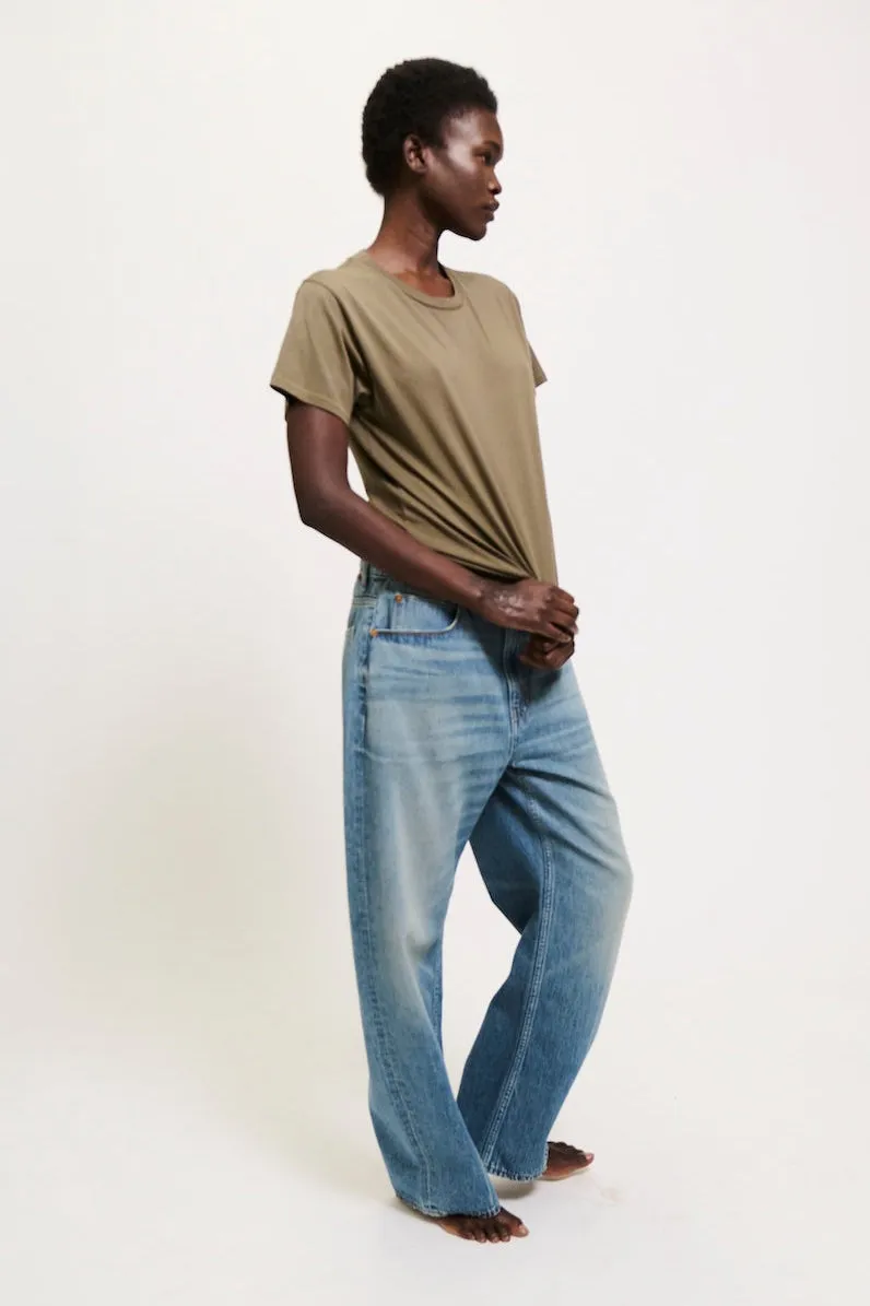 The Crop Loose in Deep Blue sold by Jamie Haller