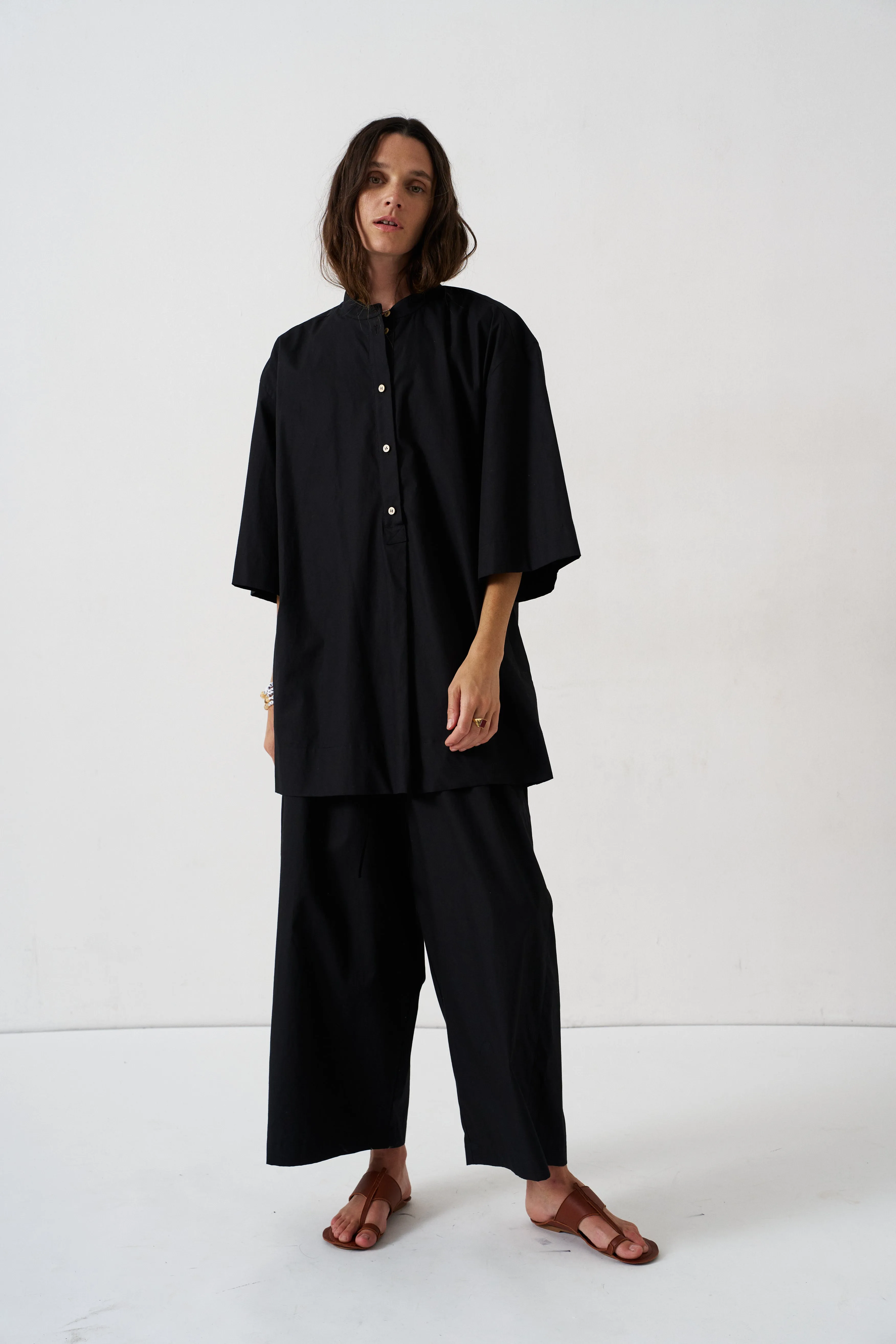 The Lotus Pant in Black sold by Jamie Haller