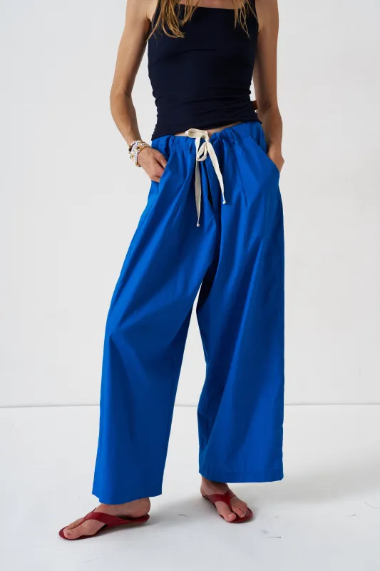 The Lotus Pant in Royal Blue made by Jamie Haller