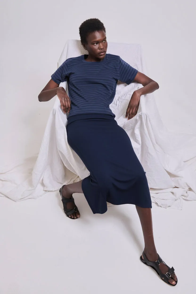 The Chameleon Tee in Blue Stripe sold by Jamie Haller product image thumbnail 4
