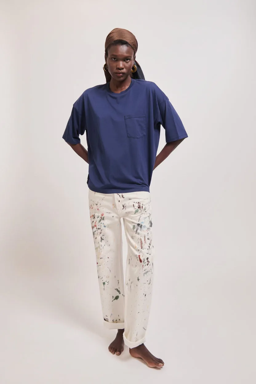 The Boxy Tee in Navy sold by Jamie Haller product image thumbnail 5