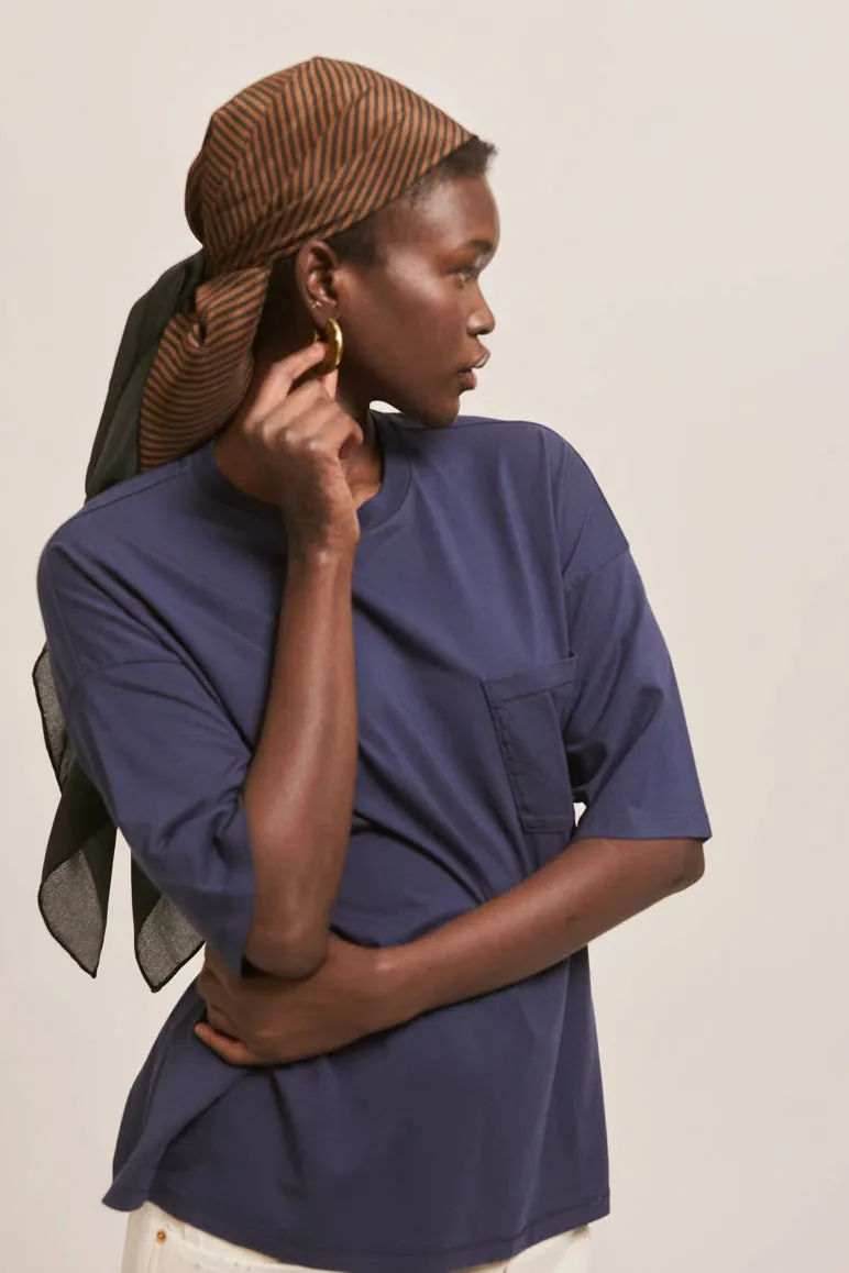 The Boxy Tee in Navy sold by Jamie Haller