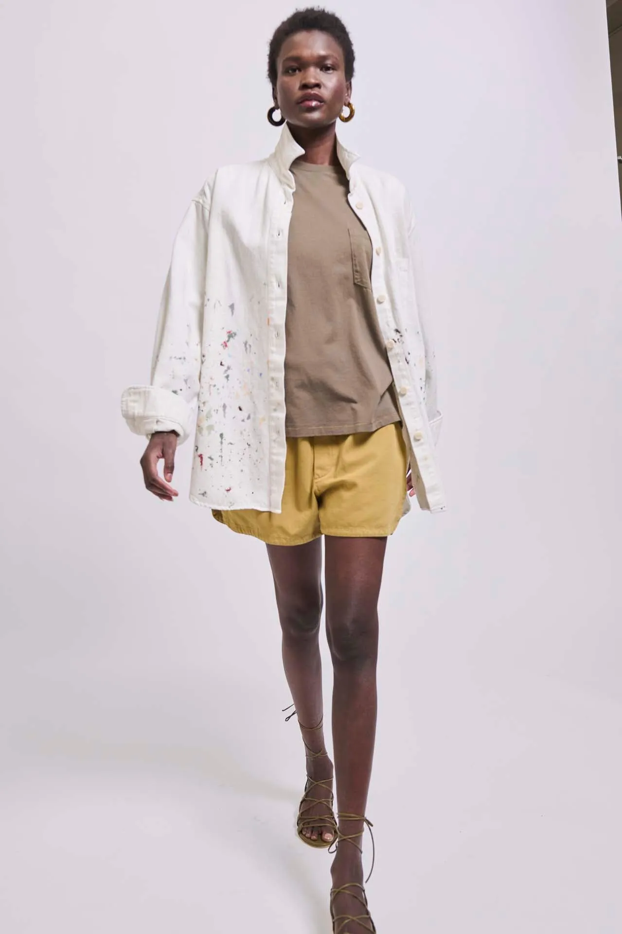 The Boxy Tee in Loden sold by Jamie Haller product image thumbnail 3