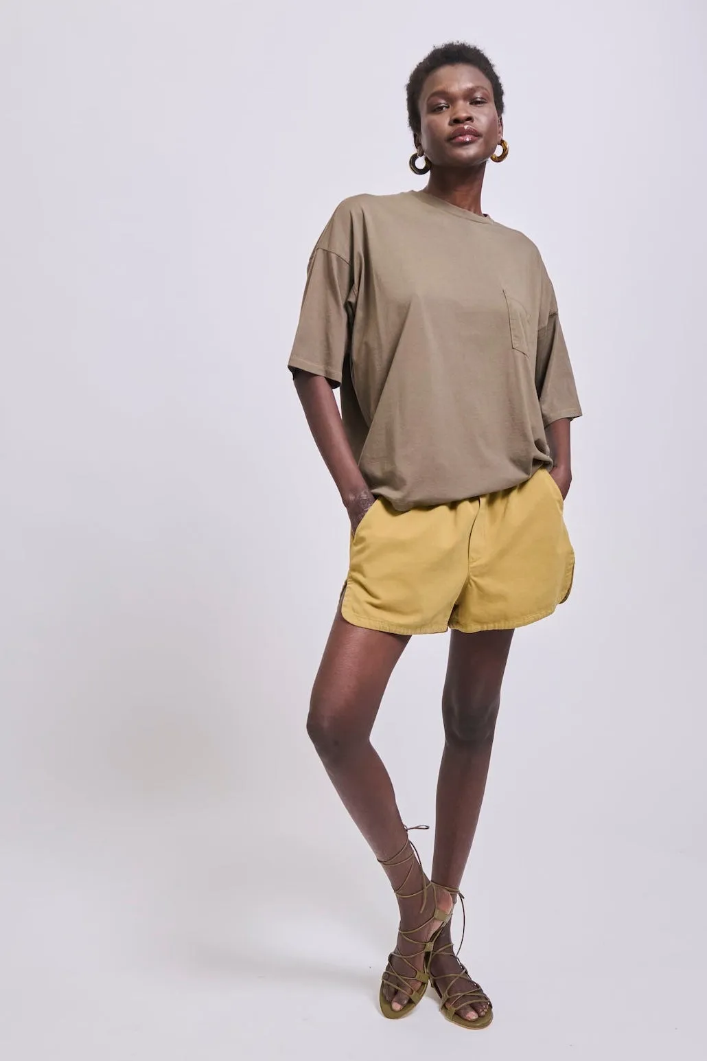 The Boxy Tee in Loden sold by Jamie Haller product image thumbnail 4