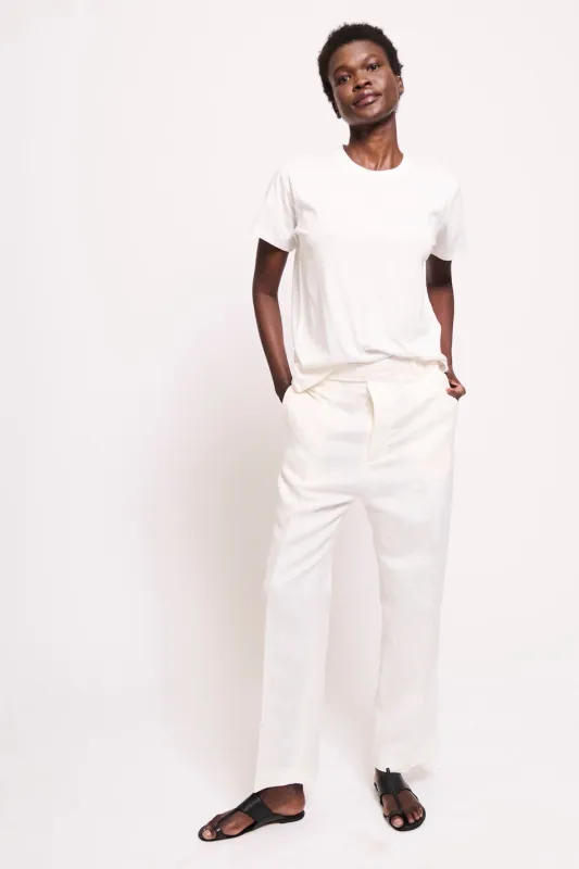 The Chameleon Tee in White made by Jamie Haller