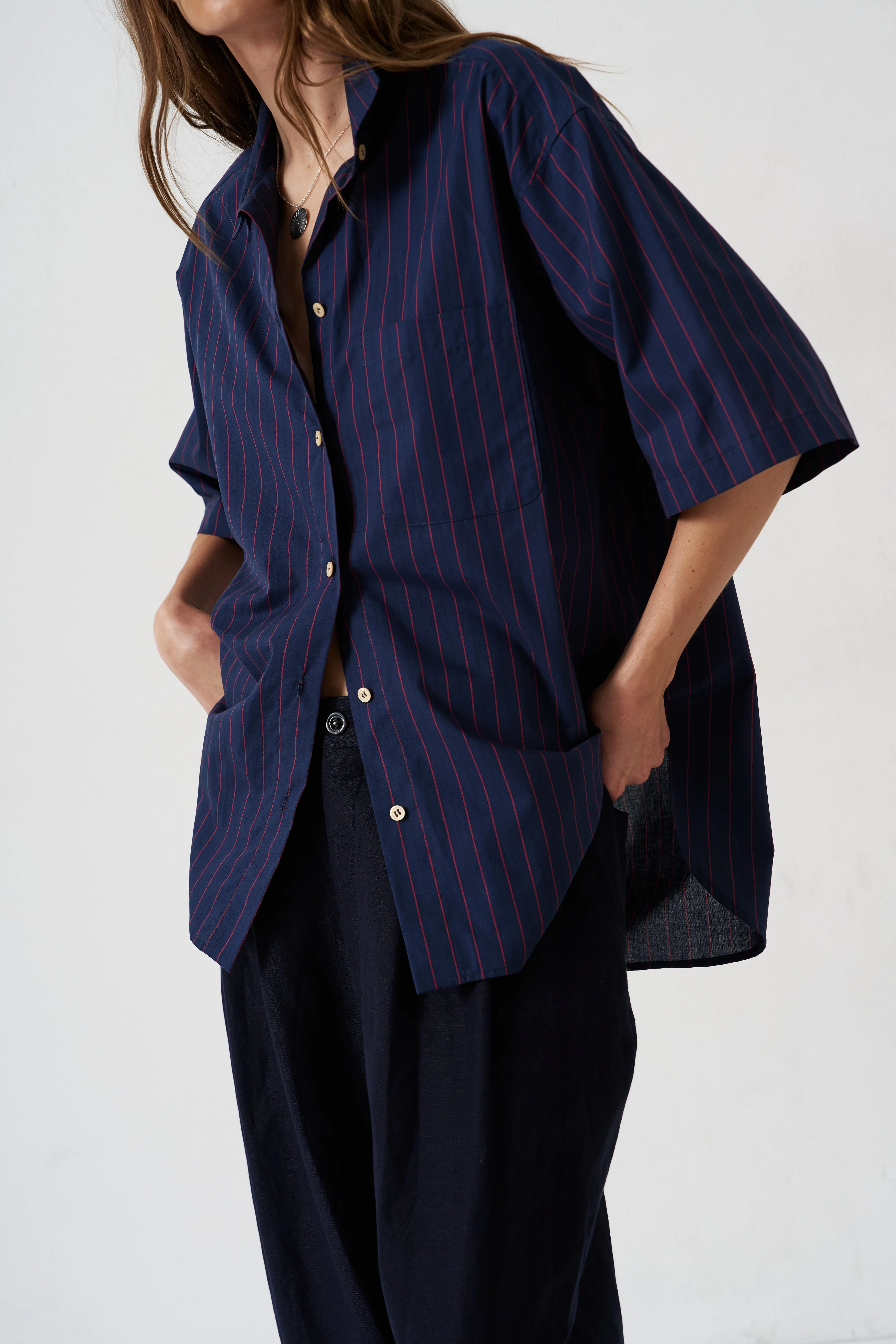 The Elbow Essential Shirt in Blue Red sold by Jamie Haller product image thumbnail 3