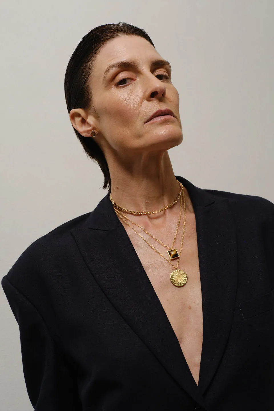 The Gemma Pendant Necklace in Tiger's Eye sold by Jamie Haller product image thumbnail 3