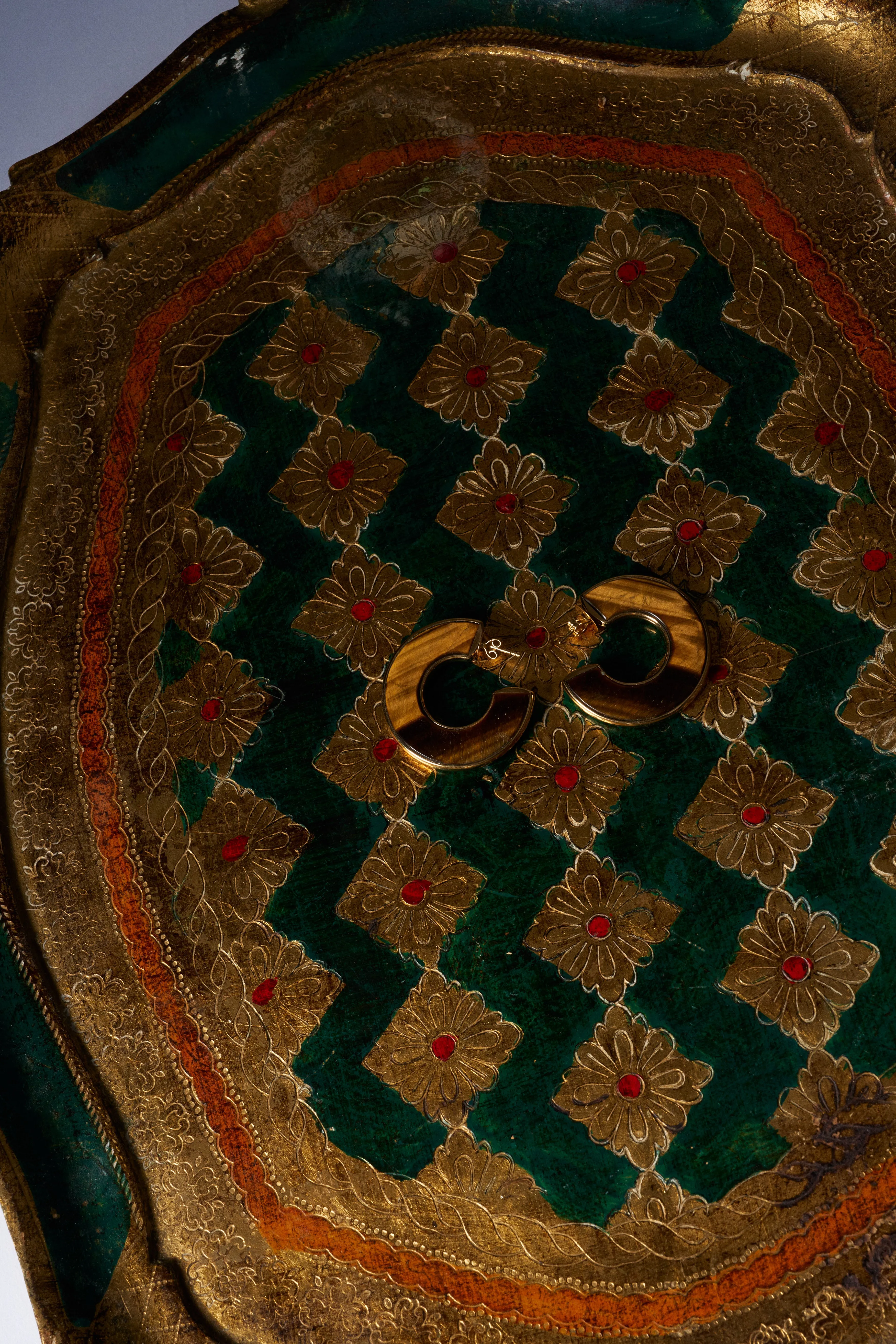 The Stone Hoop in Tiger's Eye sold by Jamie Haller product image thumbnail 3