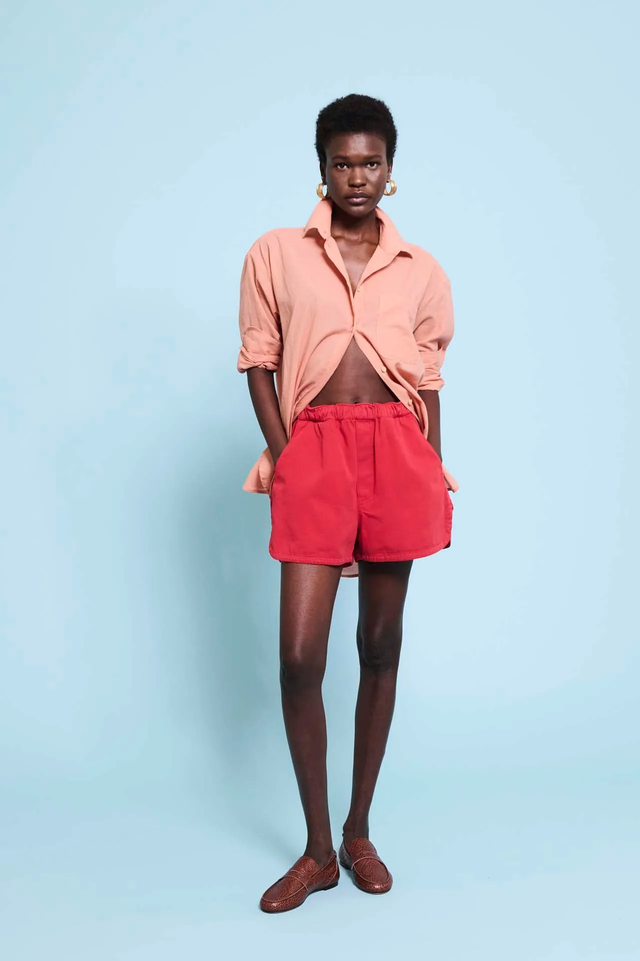 The Track Short in Red sold by Jamie Haller product image thumbnail 3