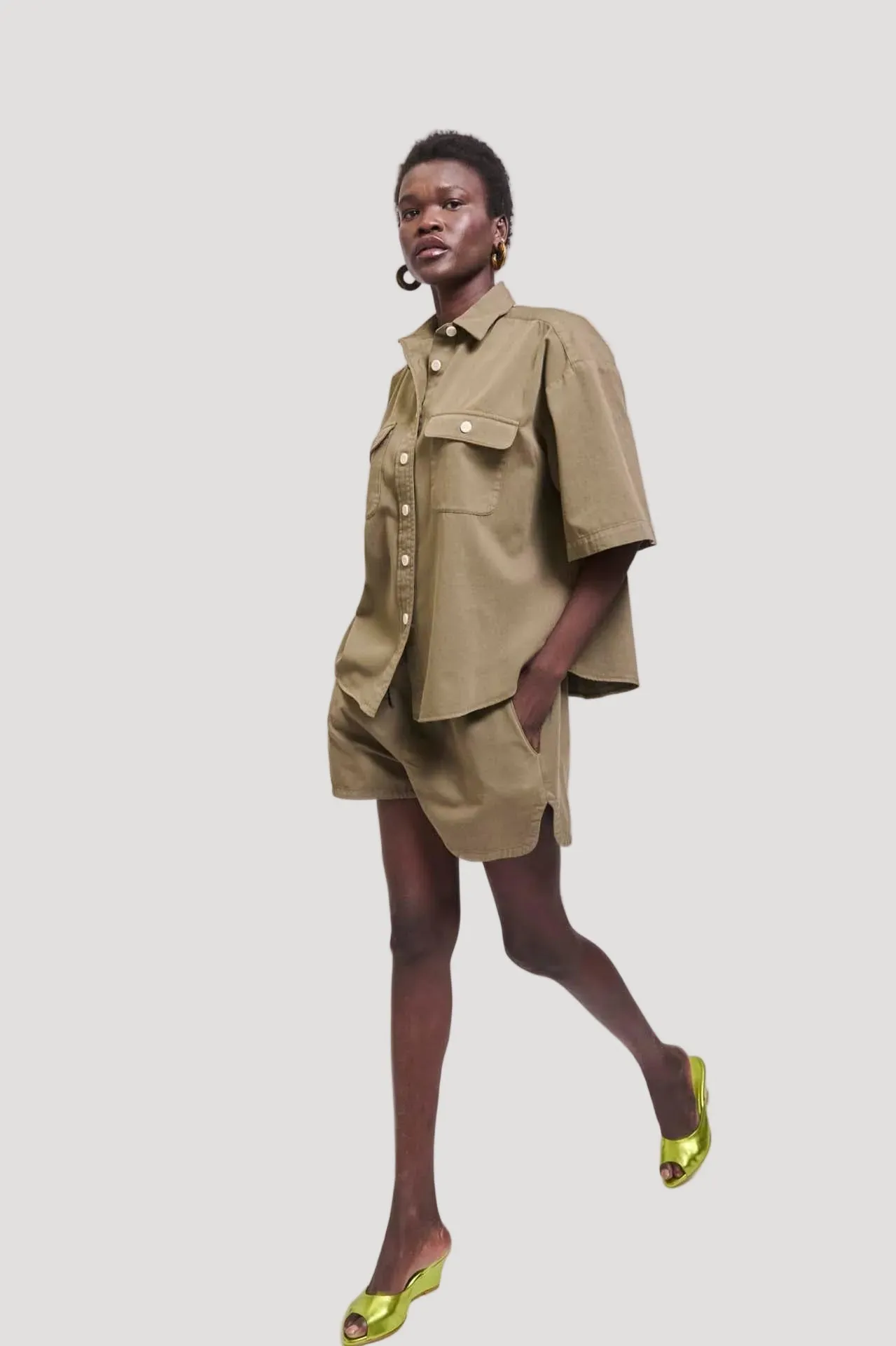 The Track Short in Loden sold by Jamie Haller product image thumbnail 2