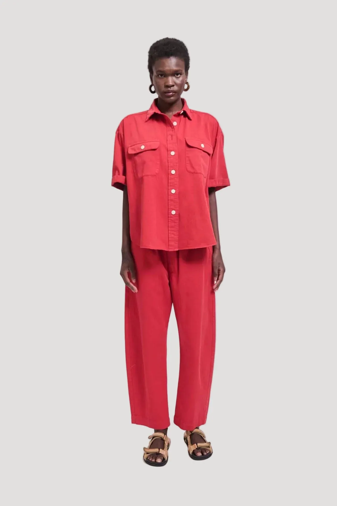 The Boxer Pant in Red sold by Jamie Haller product image thumbnail 4